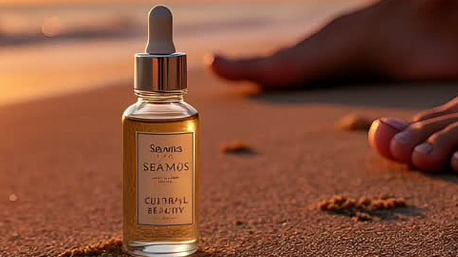 Sea moss jars and scrub texture for wellness education